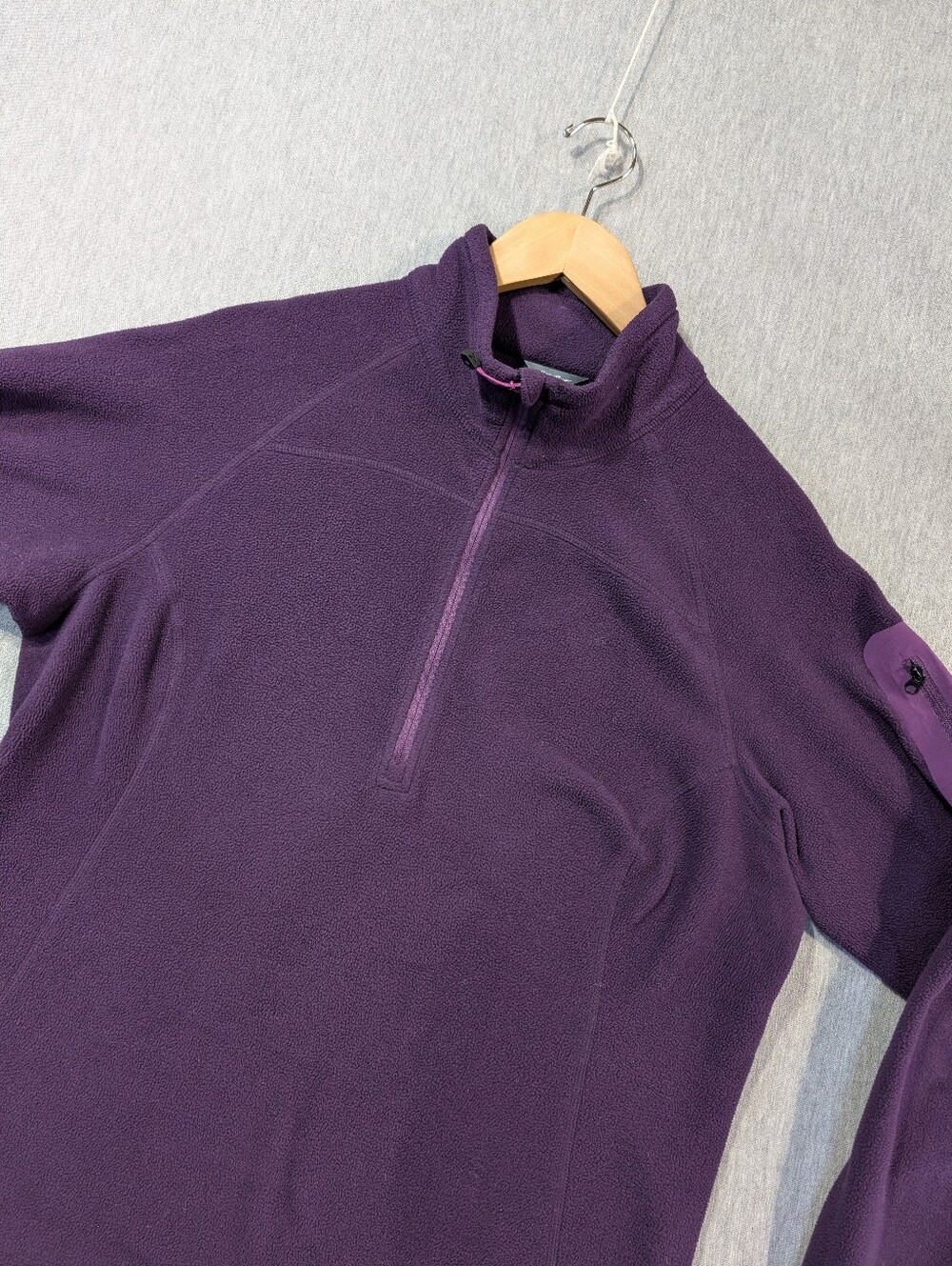 Eddie Bauer First Ascent Fleece Pullover Women's XL Purple Polartec